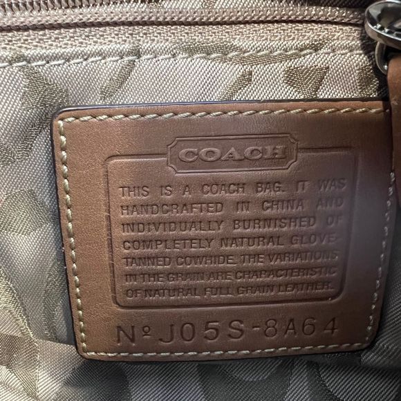 ✨SOLD✨ COACH Natural Tan Cowhide Leather Handbag - Picture 7 of 11